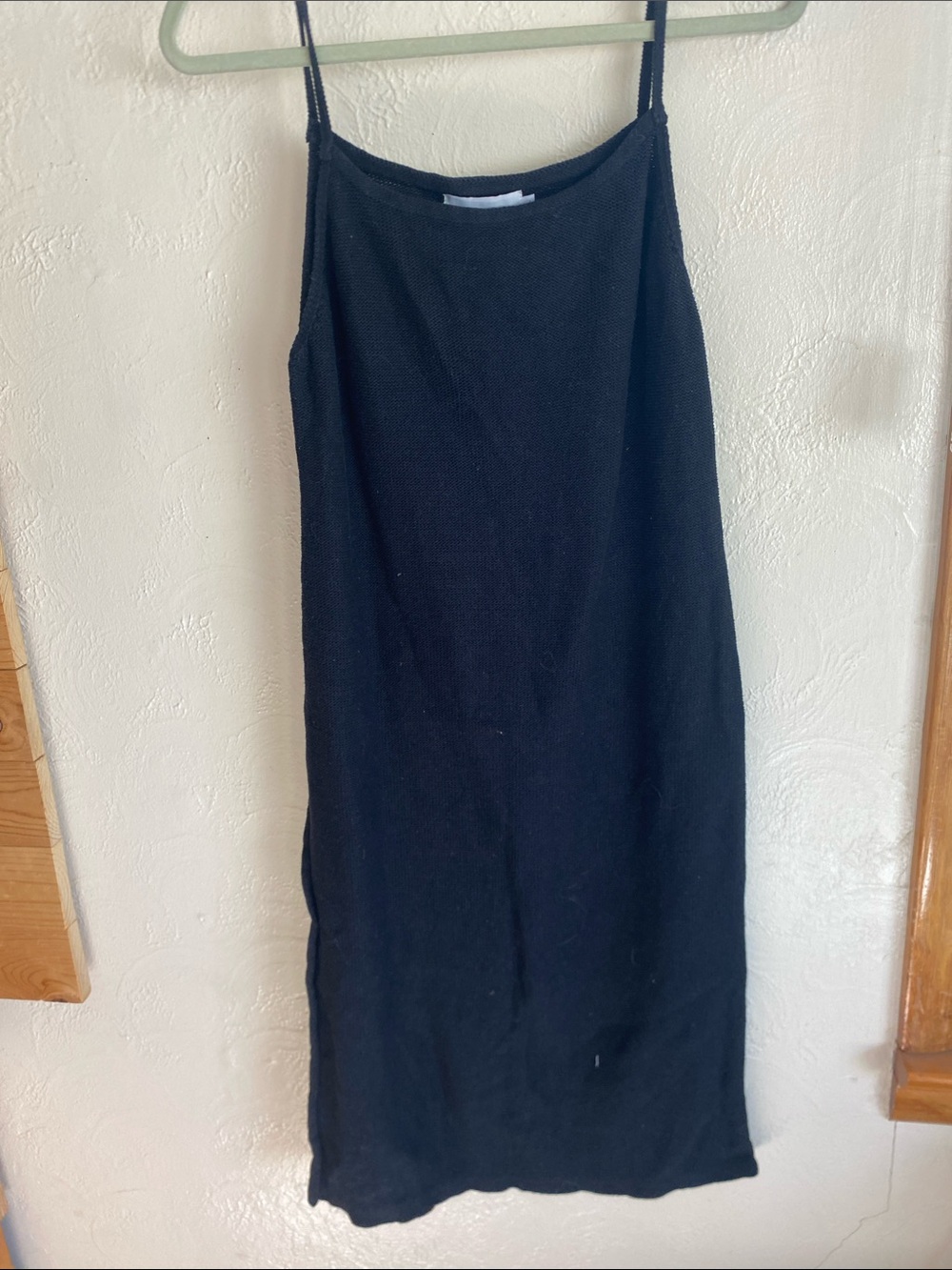 Classic Black Midi Slip Skirt